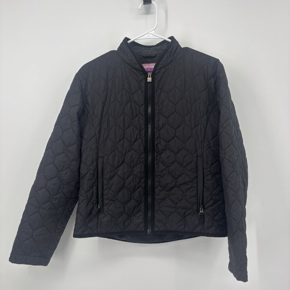 Burton Quilted Black Coat‎ Snowboard Jacket Womens Size Small Zip Up Lightweight
